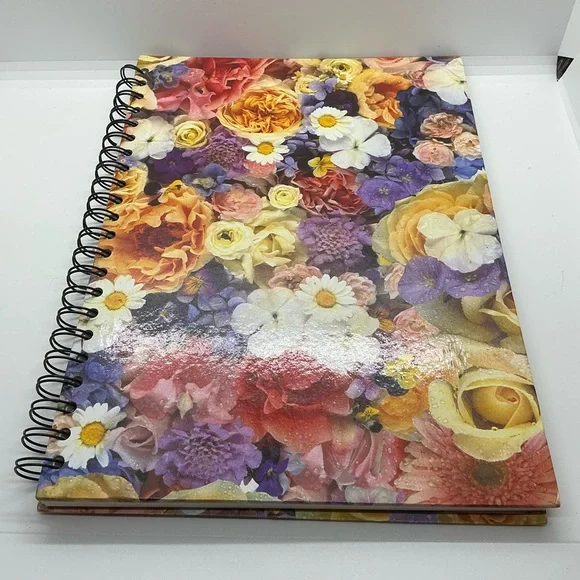 New Tri Coastal Design Floral Pattern Personal Journal Notebook Spiral Bound - Picture 1 of 8